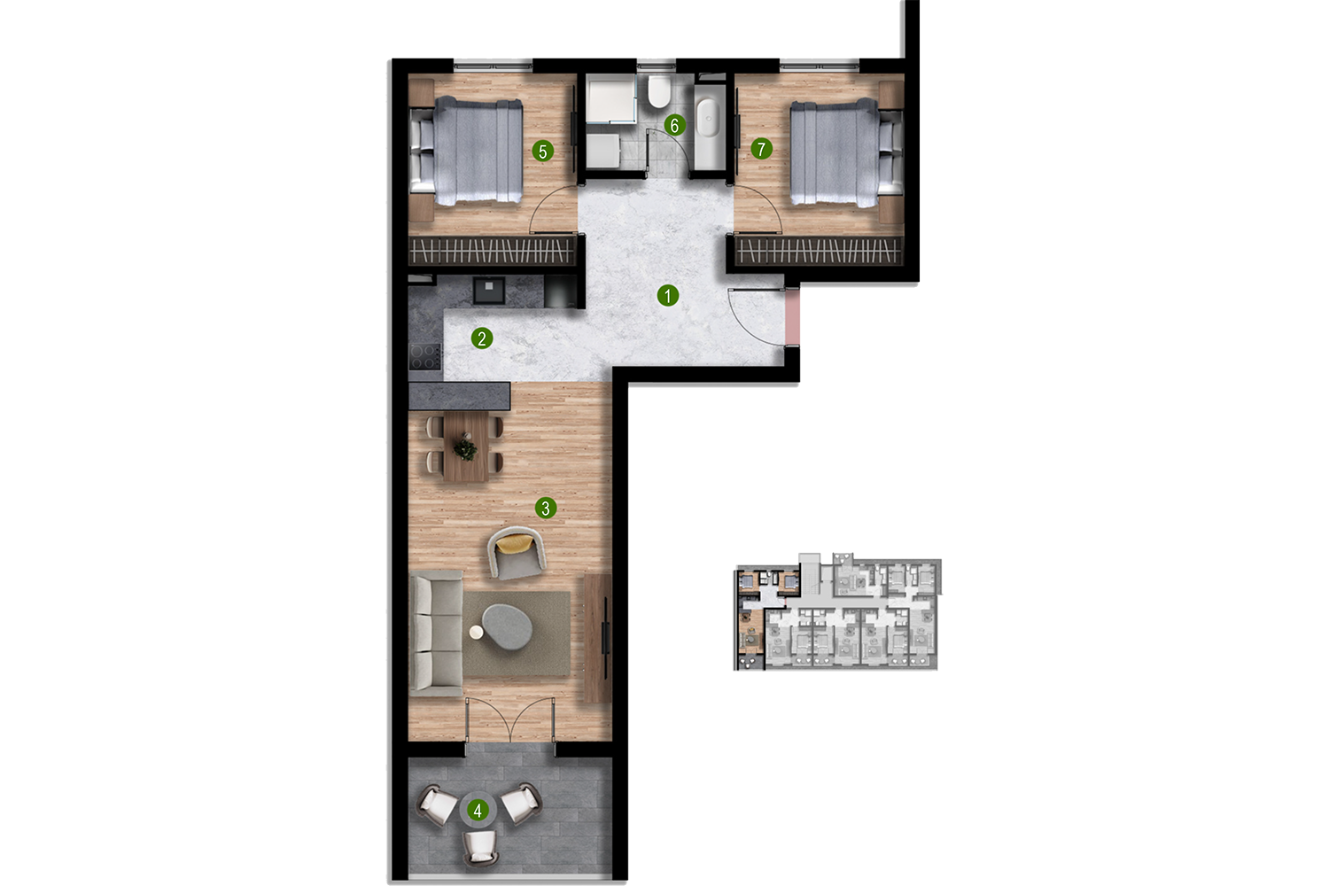 Apartment B106