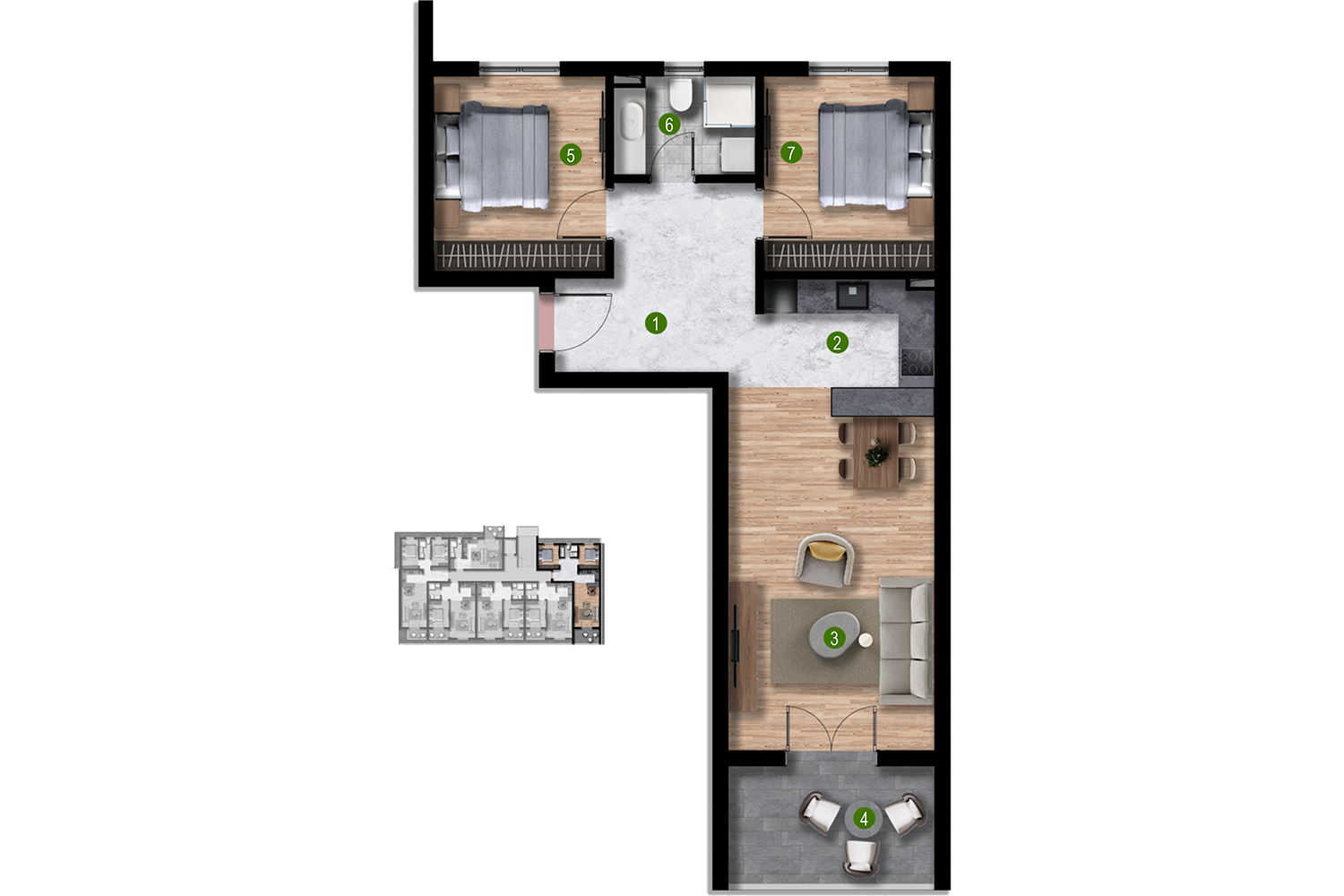Apartment C101