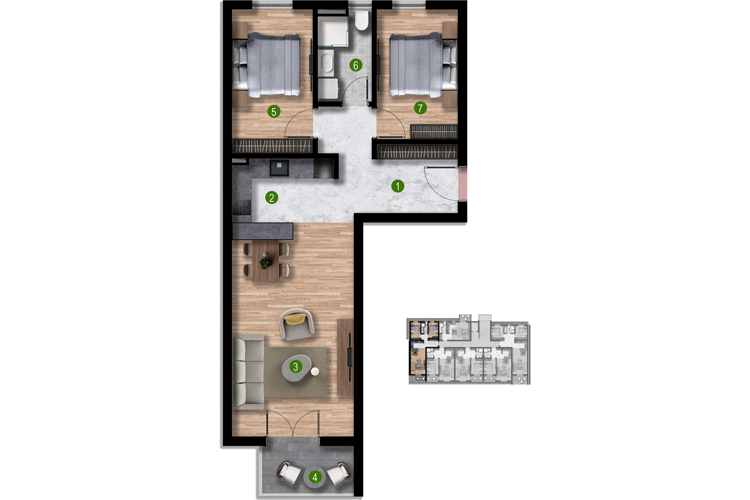 Apartment C105