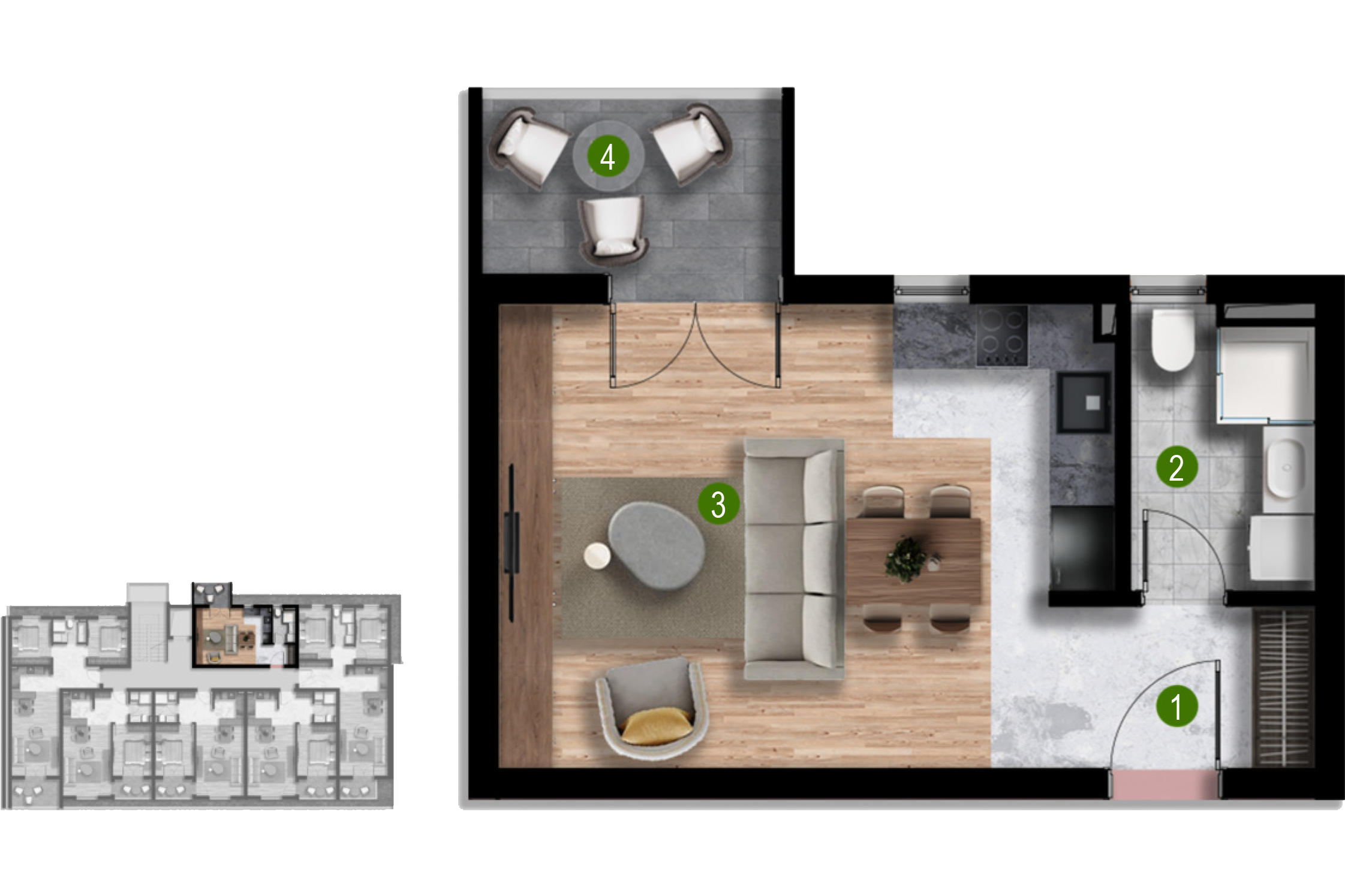 Apartment D101