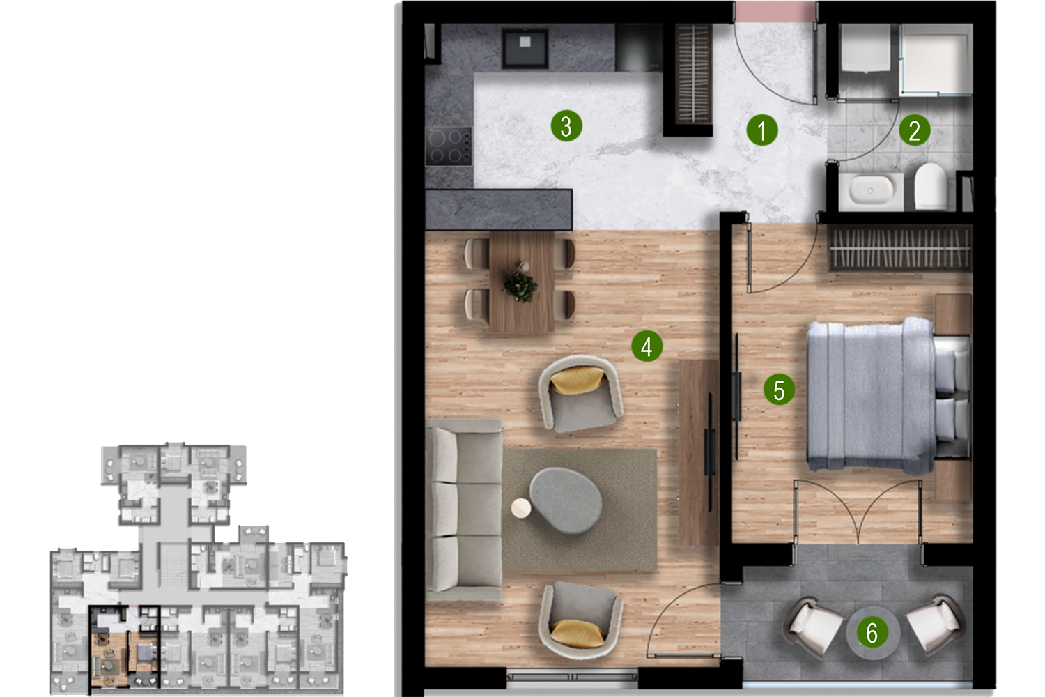 Apartment E002